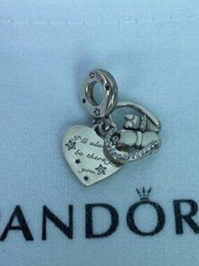 Pandora Cats & Hearts Dangle Charm